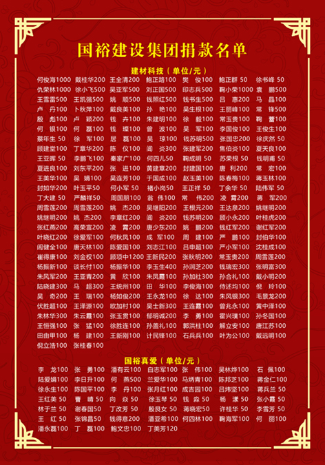 巨款名单2 巨款名单2
